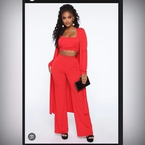 Sprinkle Some Sparkle On Me 2 Piece Set - Red